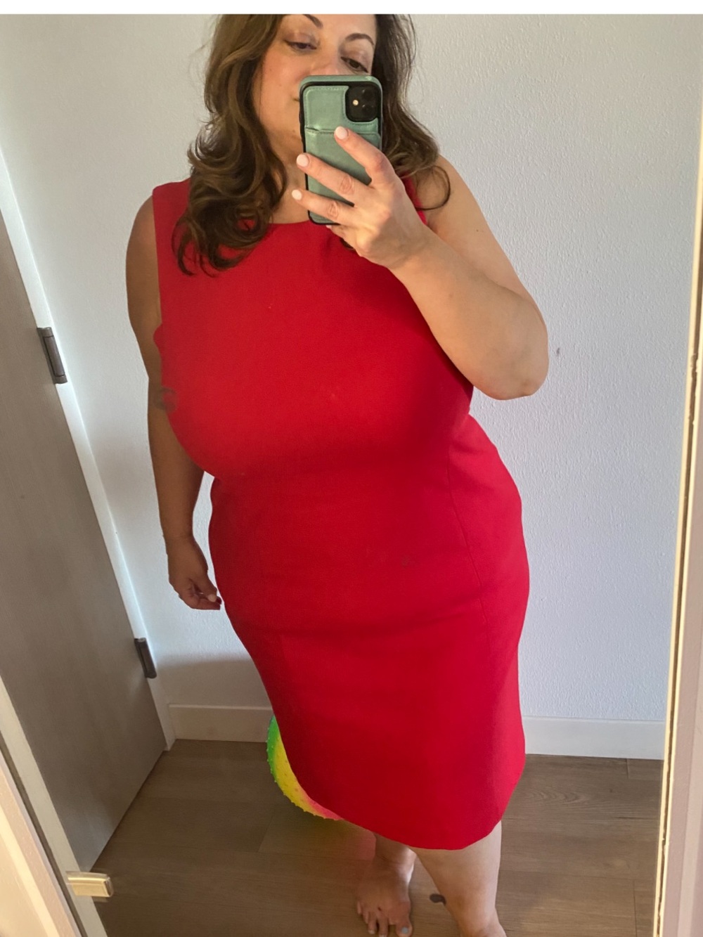 J. Crew Sleeveless Red Sheath Dress